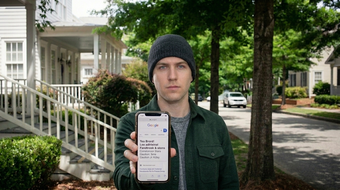 A firm shown on a phone screen